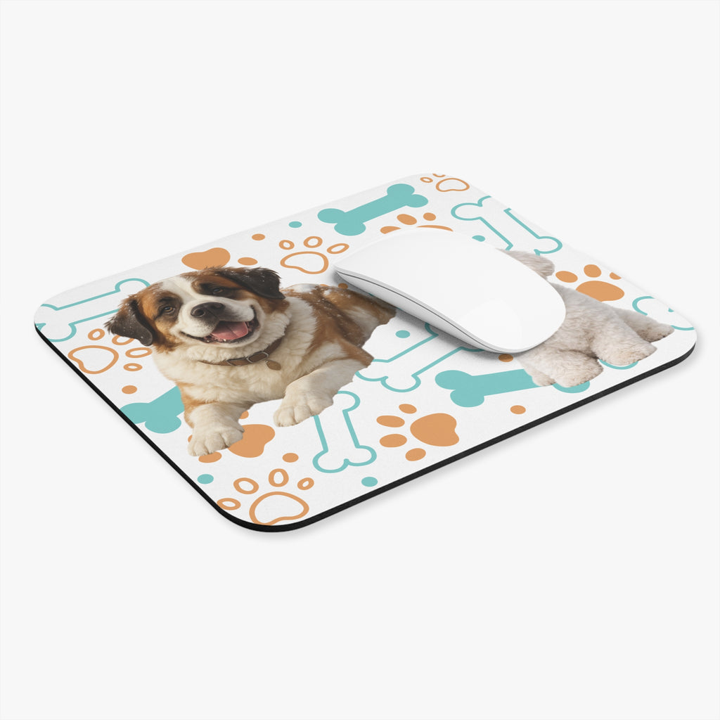 Dog Pattern Rectangle Mouse Pad