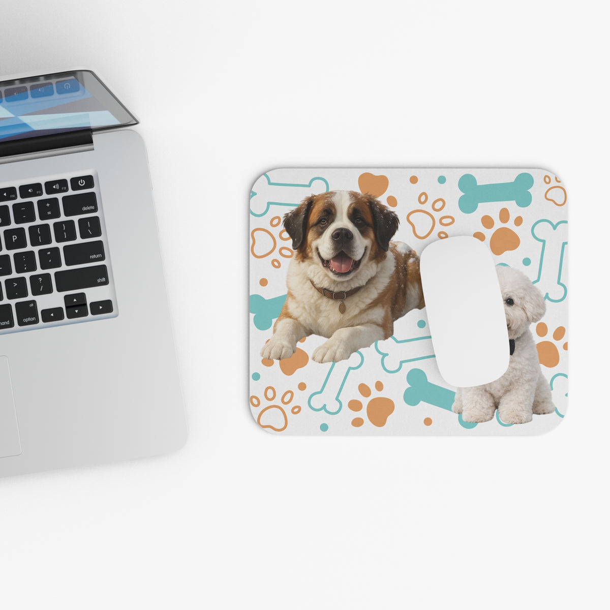 Dog Pattern Rectangle Mouse Pad