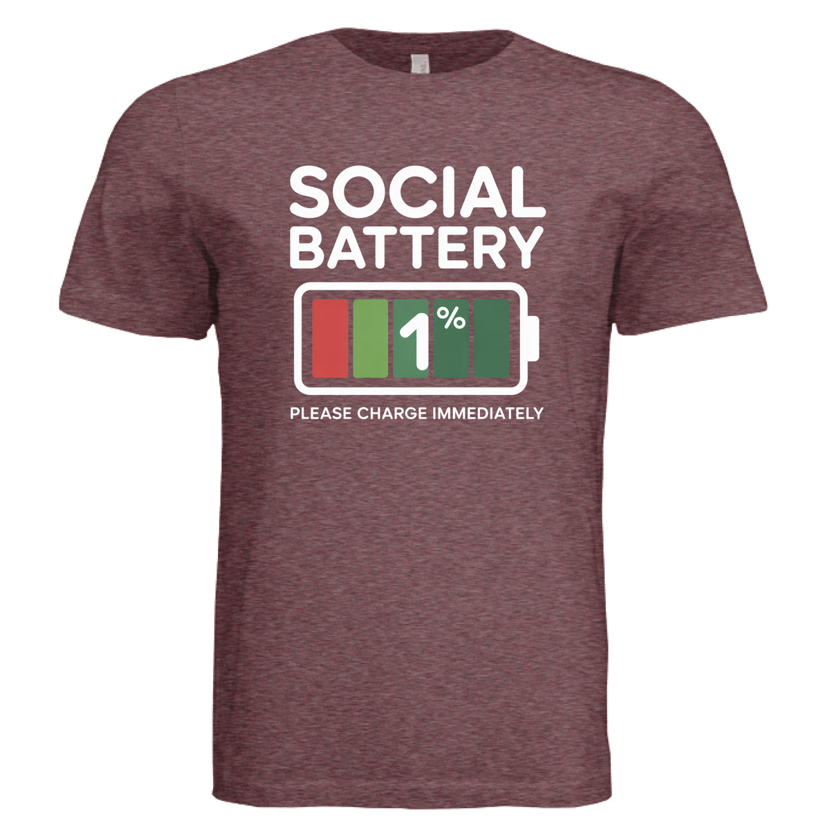 MAROON TRIBLEND - FRONT